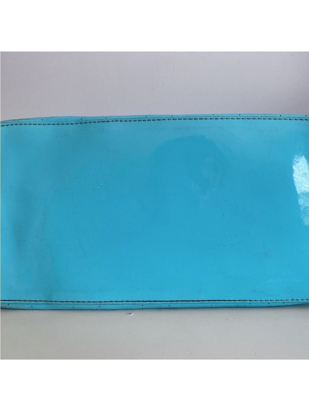 Kate Spade New York Perforated Patent Leather Aqua Tote Bag & Wallet Set - Picture 5 of 15